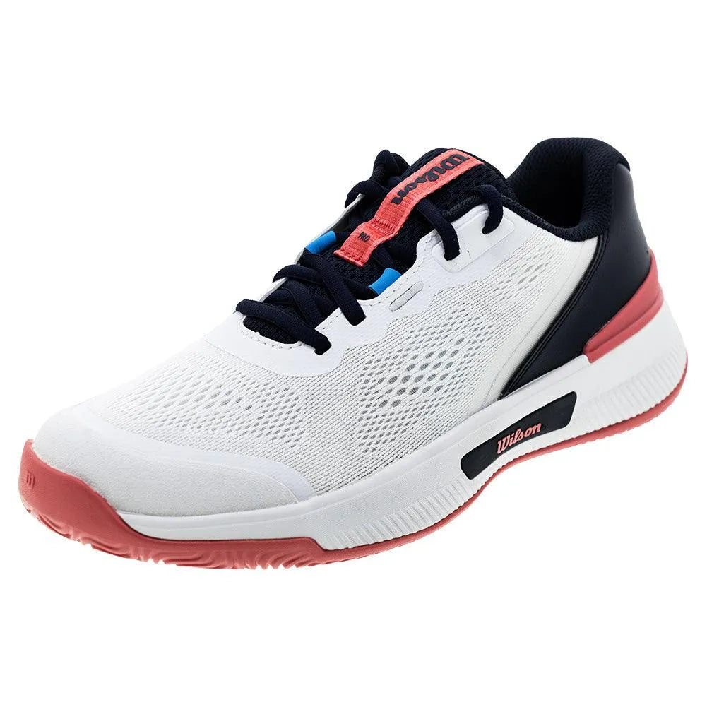 Women's Intrigue Pro Tennis Shoes White and Navy Blazer-Footwear-Wilson-WRS335840U-S25-Tennis Express