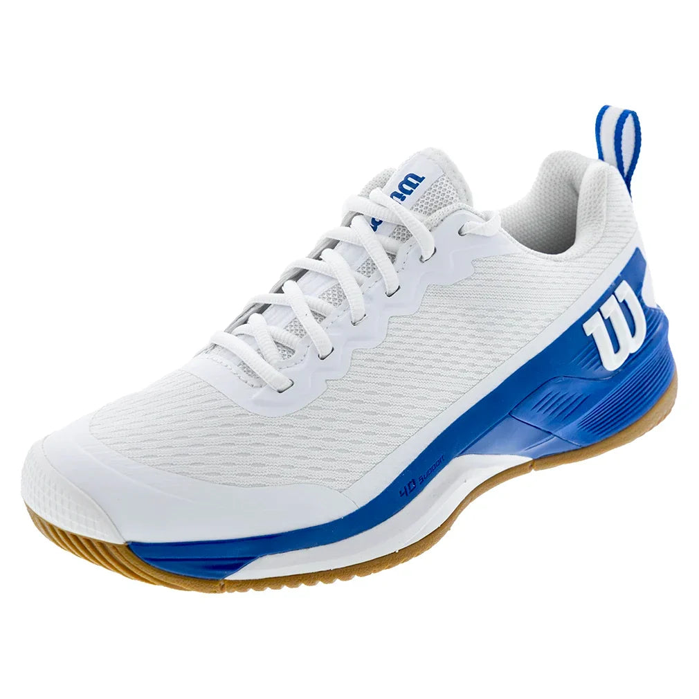 Men's Rush Pro 4.5 Tennis Shoes White and D V Blue-Footwear-Wilson-WRS336590Ucopy-708038Tennis Express