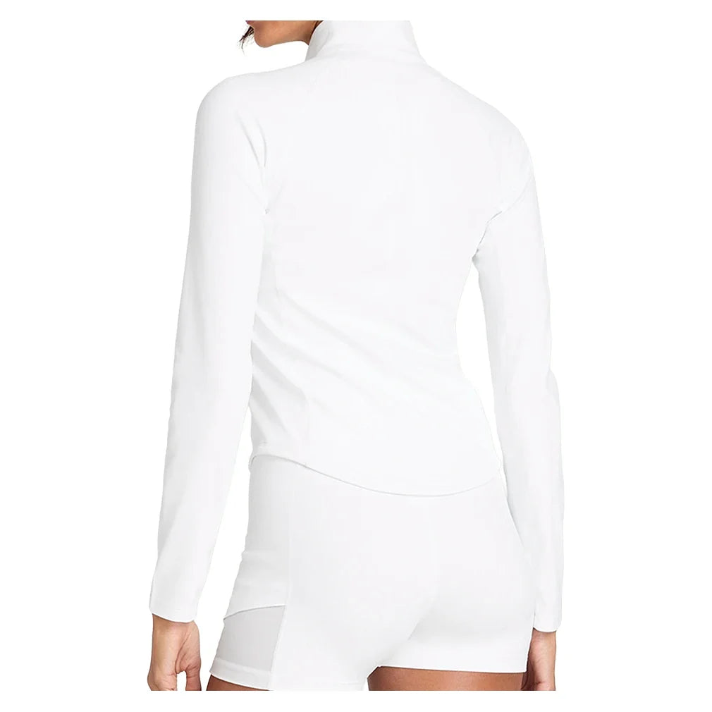 Women's Baseline Half-Zip Tennis Top Bright White