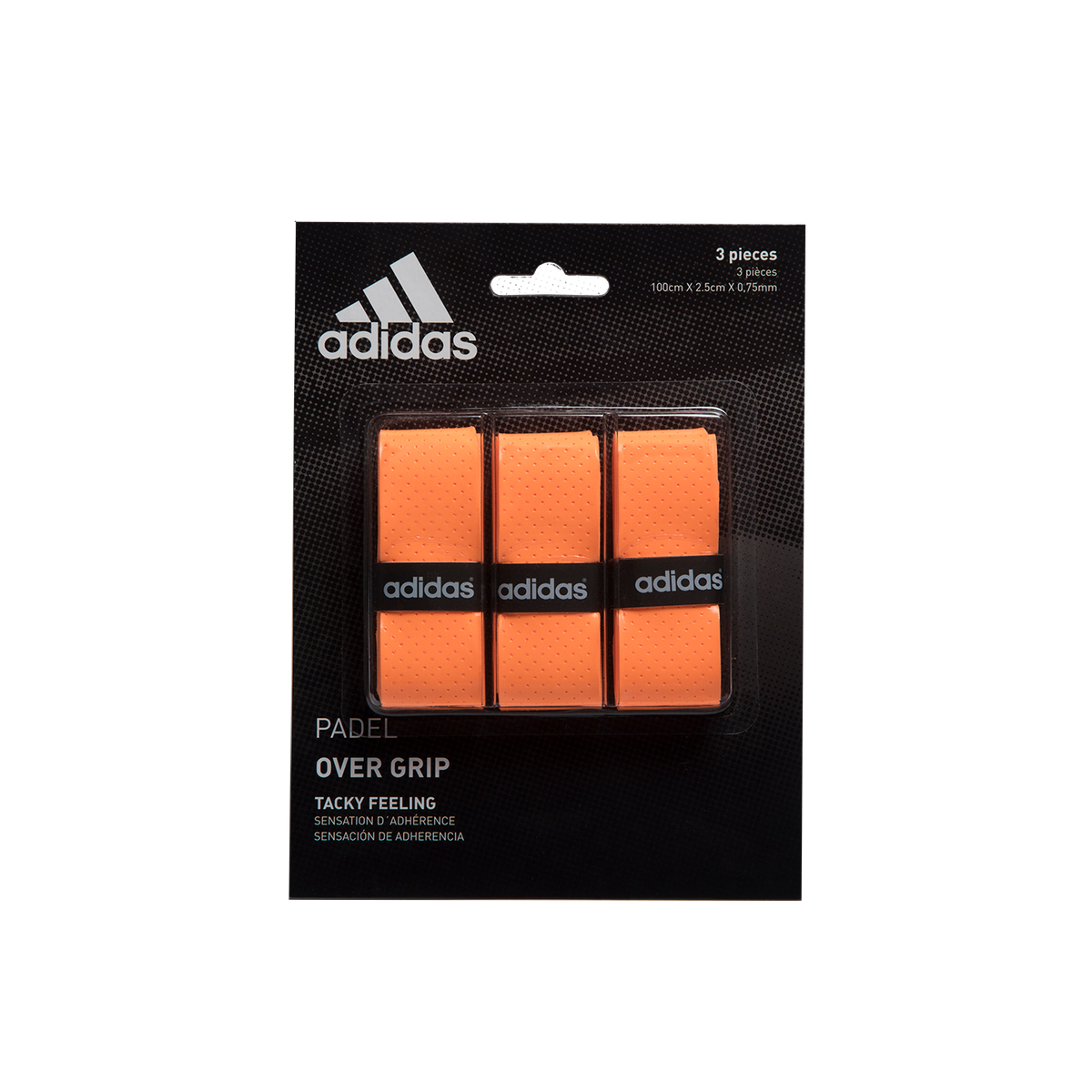 Adidas Overgrips Padel Tennis Pickleball Accessory Pack of 3 Units Orange