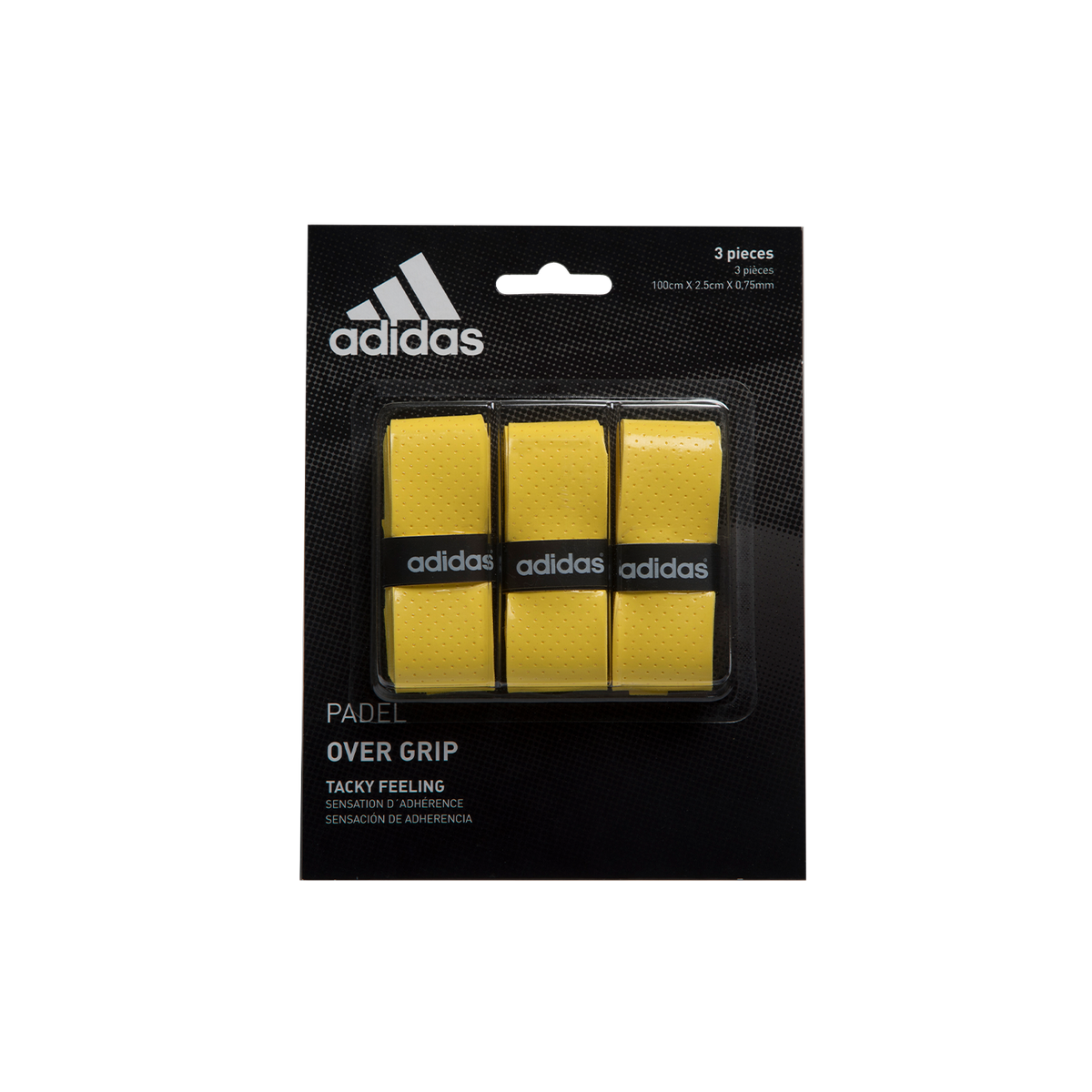 Adidas Overgrips Padel Tennis Pickleball Accessory Pack of 3 Units Yellow