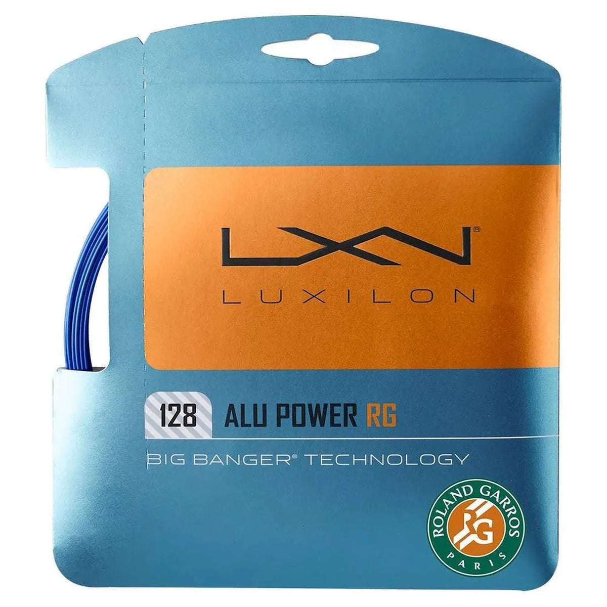 ALU Power 128 Roland Garros Tennis String Blue and White - Kings Dr