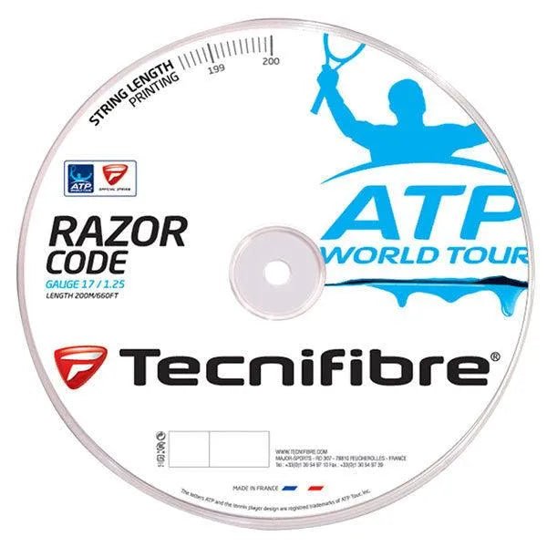 ATP Razor Code 1.25MM/17G Tennis String Reel Blue - Kings Dr