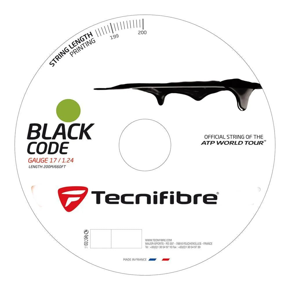 Black Code Tennis String Reel Lime - Kings Dr