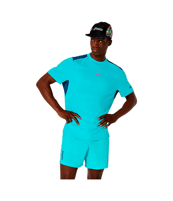 Camiseta Asics Padel Court SS Energy Aqua 2025 - Kings Dr