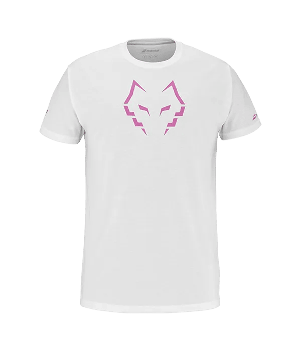 Camiseta Babolat Algodón Blanco/Rosa 2025 J. Lebrón - Kings Dr
