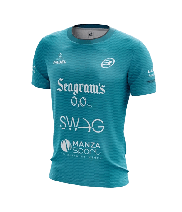 Camiseta Bullpadel Meira Paquito Navarro Turquesa 2025 - Kings Dr