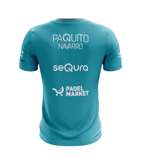 Camiseta Bullpadel Meira Paquito Navarro Turquesa 2025 - Kings Dr