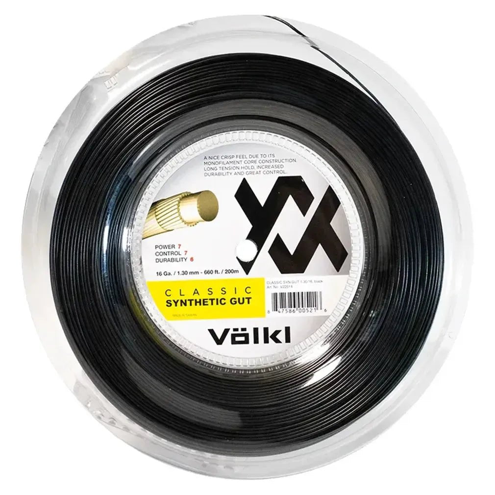 Classic Synthetic Gut 16G/1.30 Reel String Black - Kings Dr