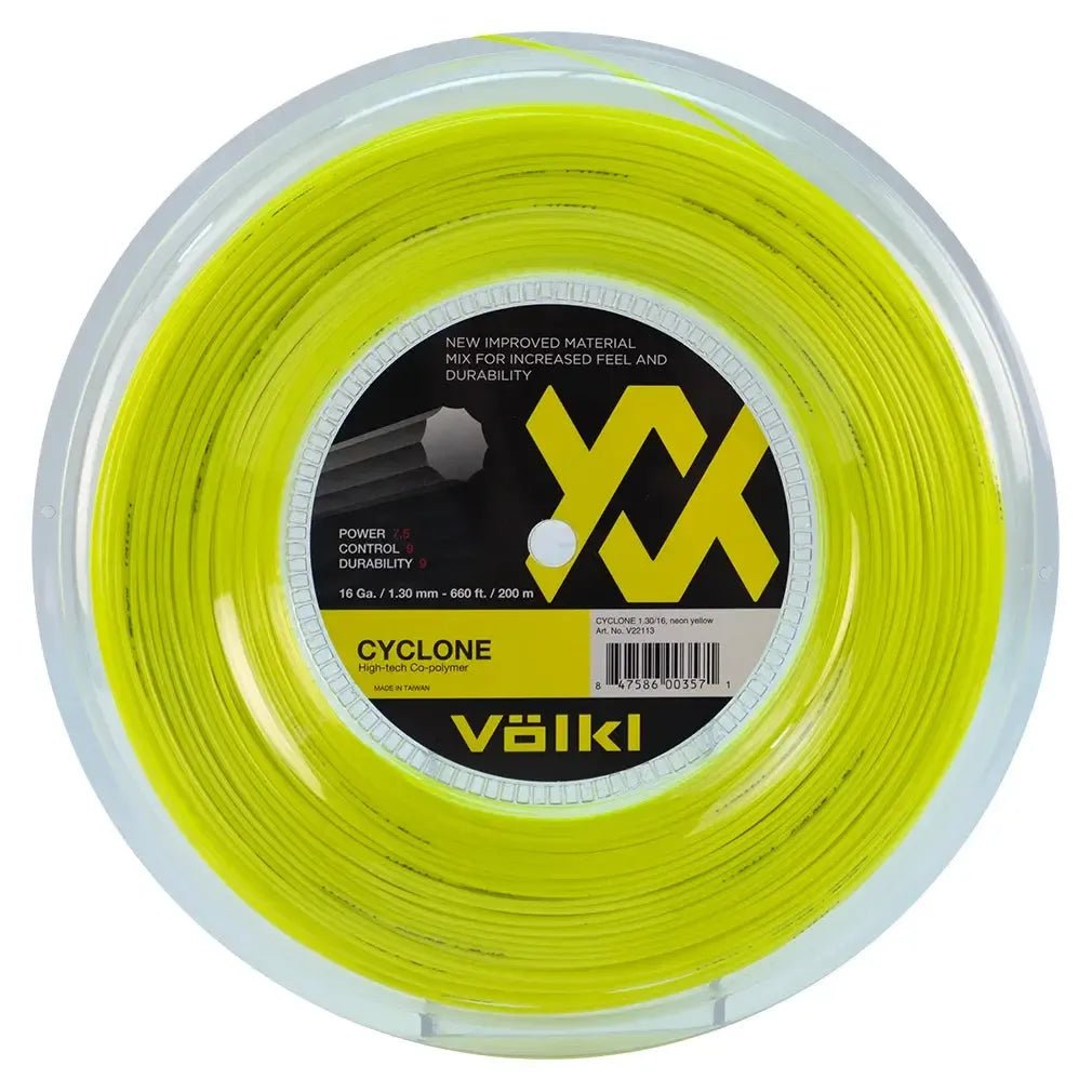Cyclone 16G Neon Yellow Tennis String Reel - Kings Dr