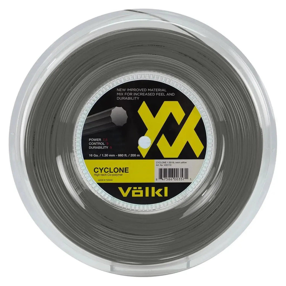 Cyclone 16g Tennis Reel Graphite - Kings Dr