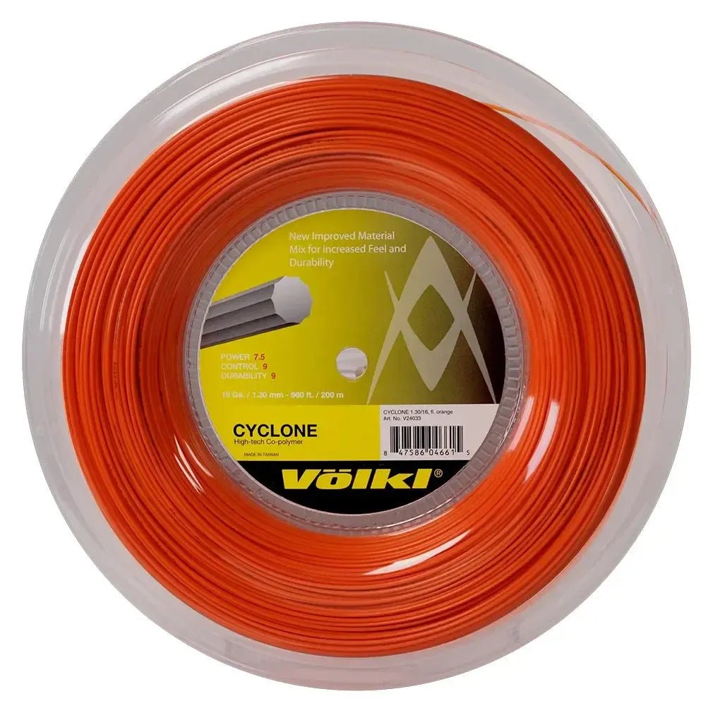 Cyclone 16G Tennis String Reel Fluo Orange - Kings Dr