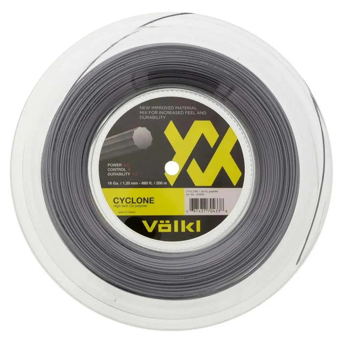 Cyclone 18g Tennis Reel Graphite - Kings Dr