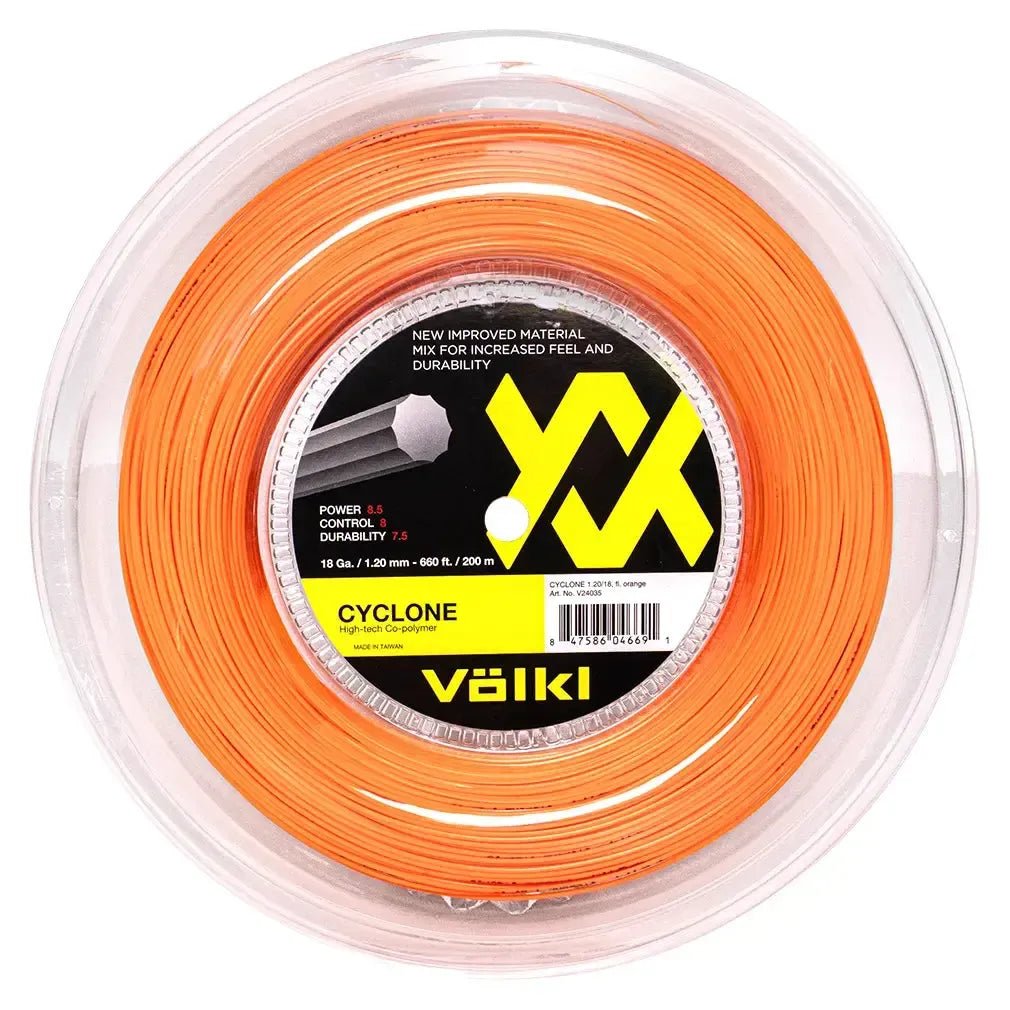 Cyclone 18G Tennis String Reel Fluo Orange - Kings Dr