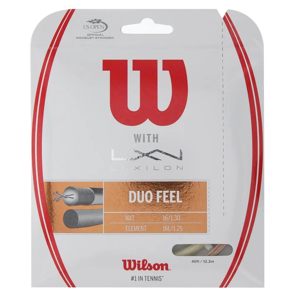 Duo Feel Element 125 and NXT 16 Tennis String - Kings Dr