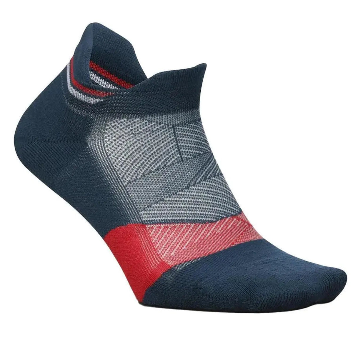 Elite Light Cushion No Show Tab Socks USA Navy - Kings Dr