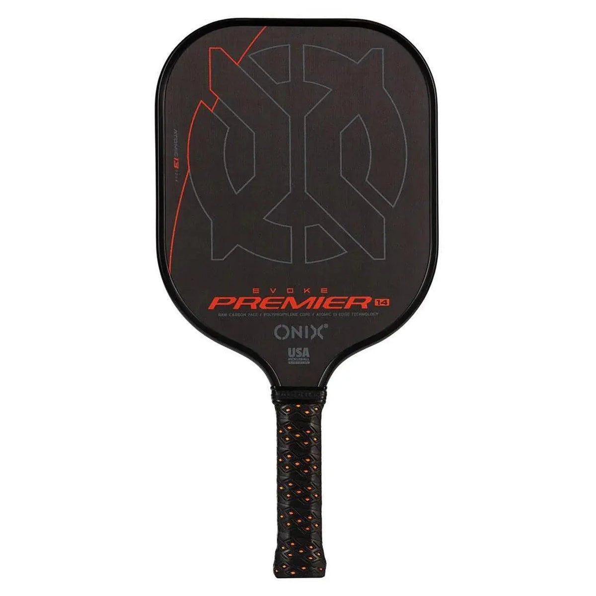 Evoke Premier Raw Carbon 14 Pickleball Paddle - Kings Dr