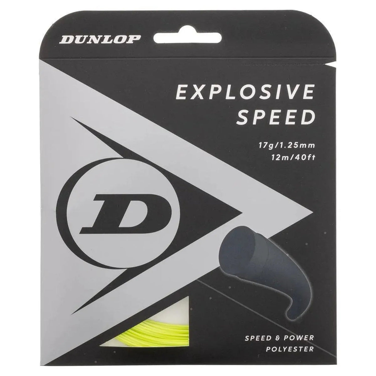 Explosive Speed Yellow 17G Tennis String - Kings Dr