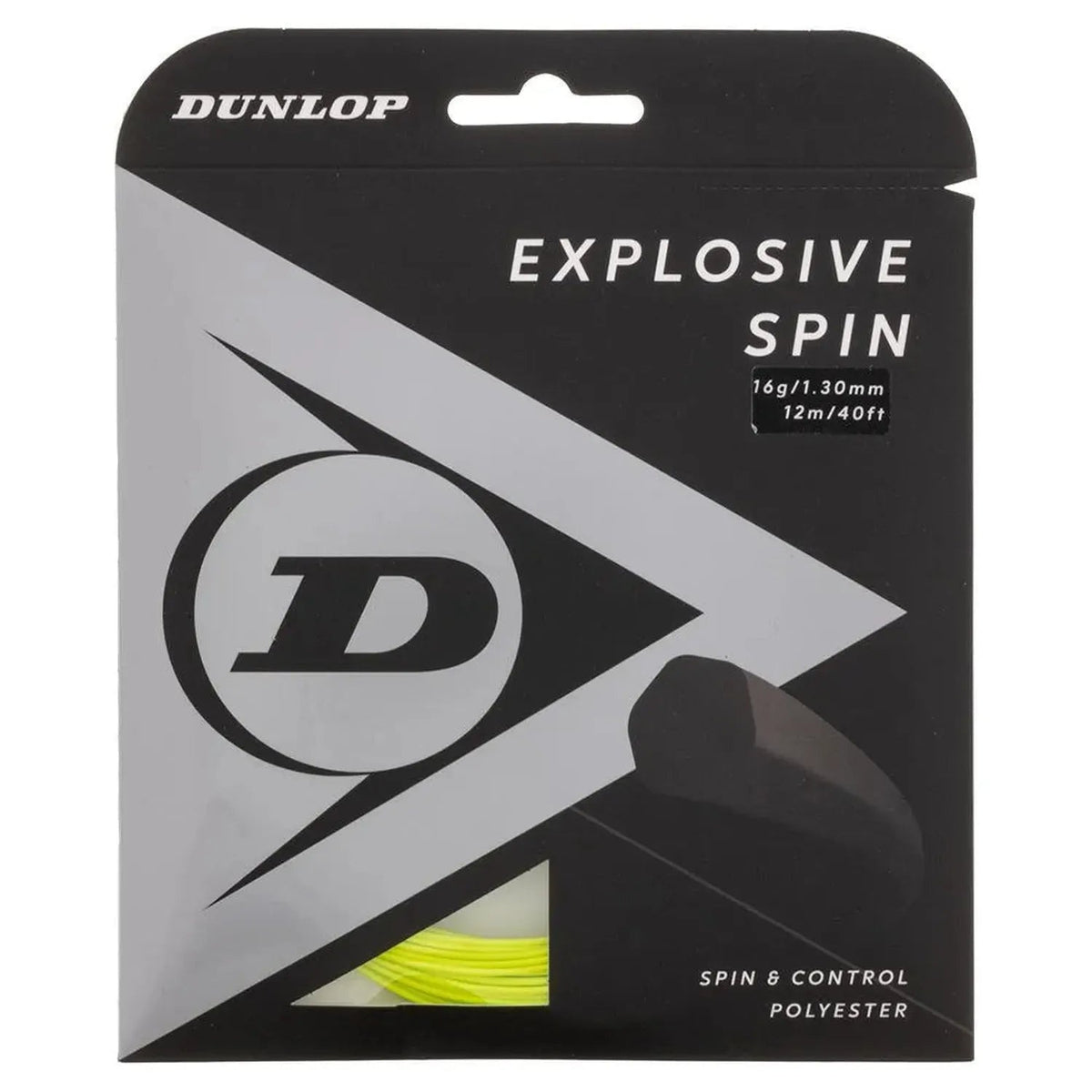 Explosive Spin Yellow 16G Tennis String - Kings Dr