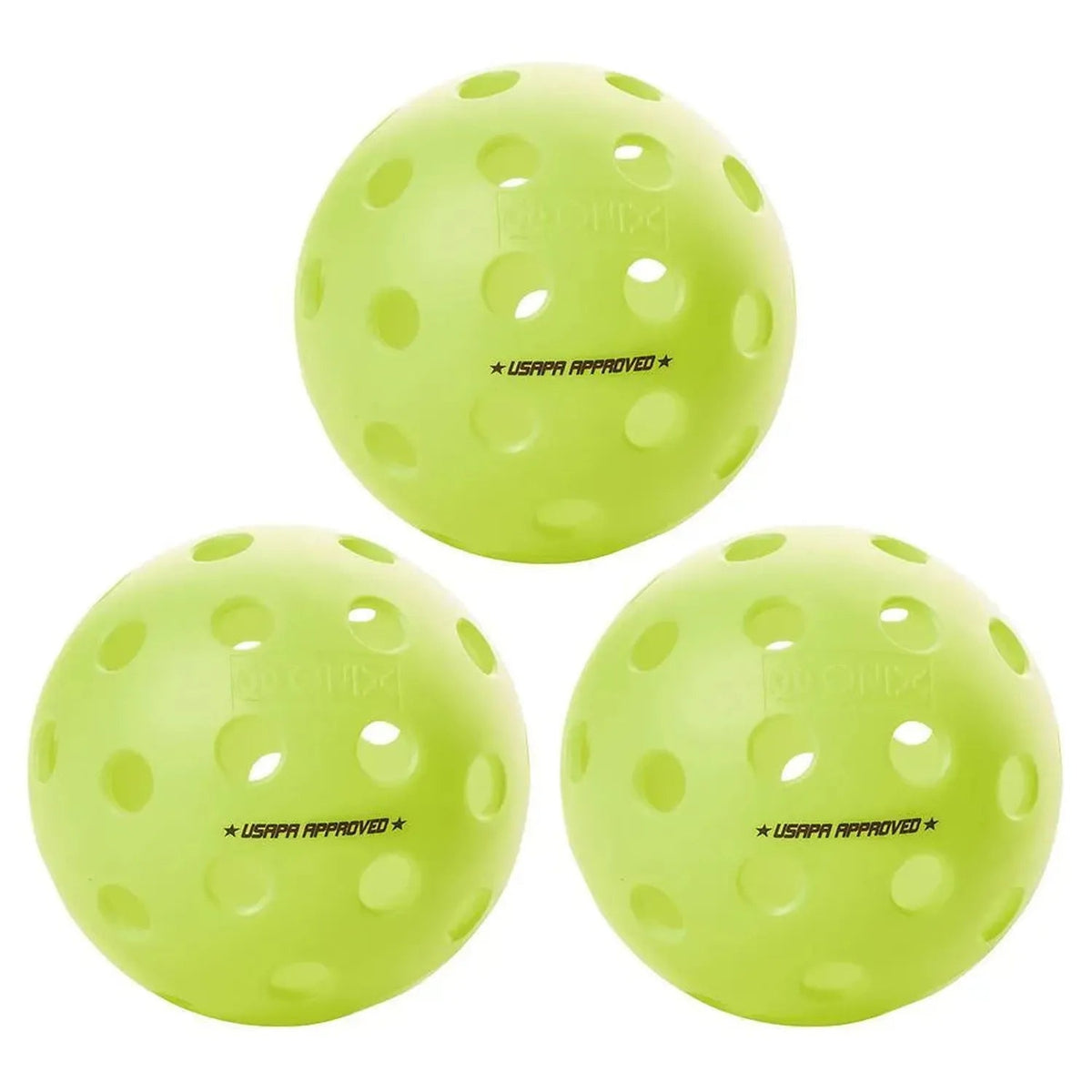 Fuse G2 Outdoor Pickleballs Neon 3-Pack - Kings Dr