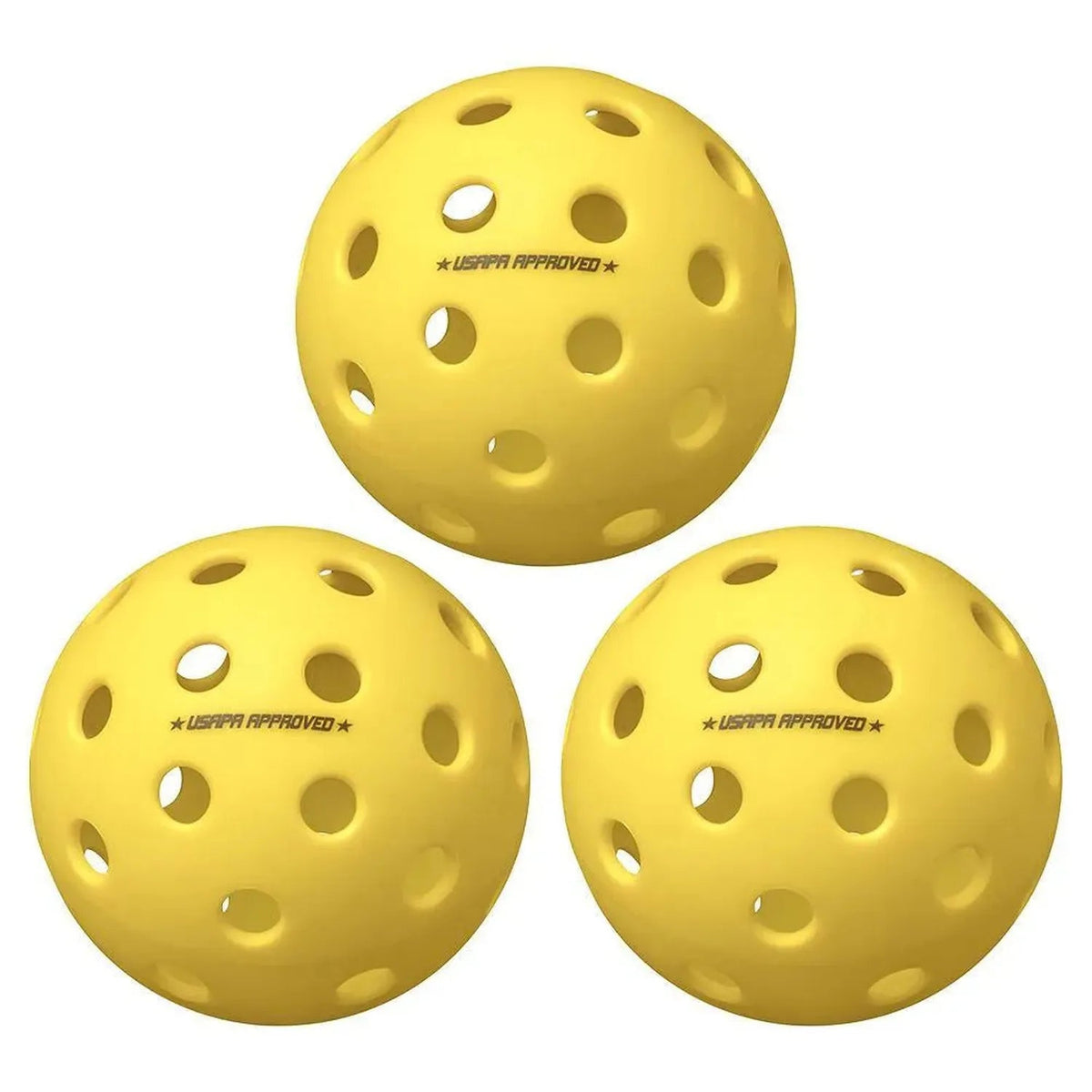 Fuse G2 Outdoor Pickleballs Yellow 3-Pack - Kings Dr