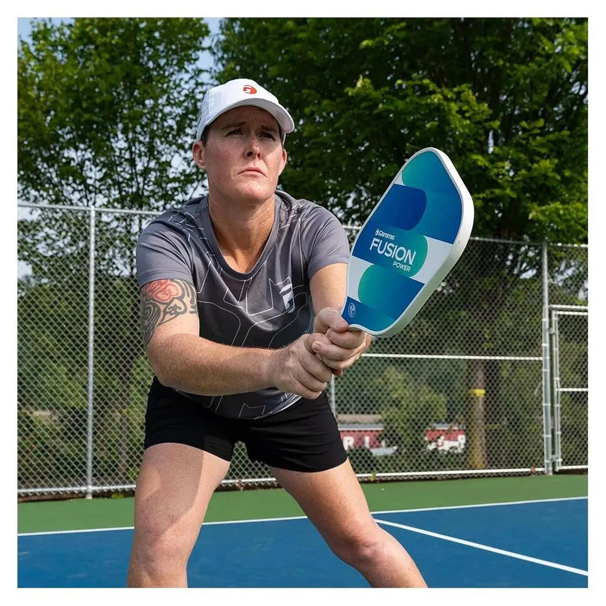 Fusion Power Pickleball Paddle Blue and Green - Kings Dr