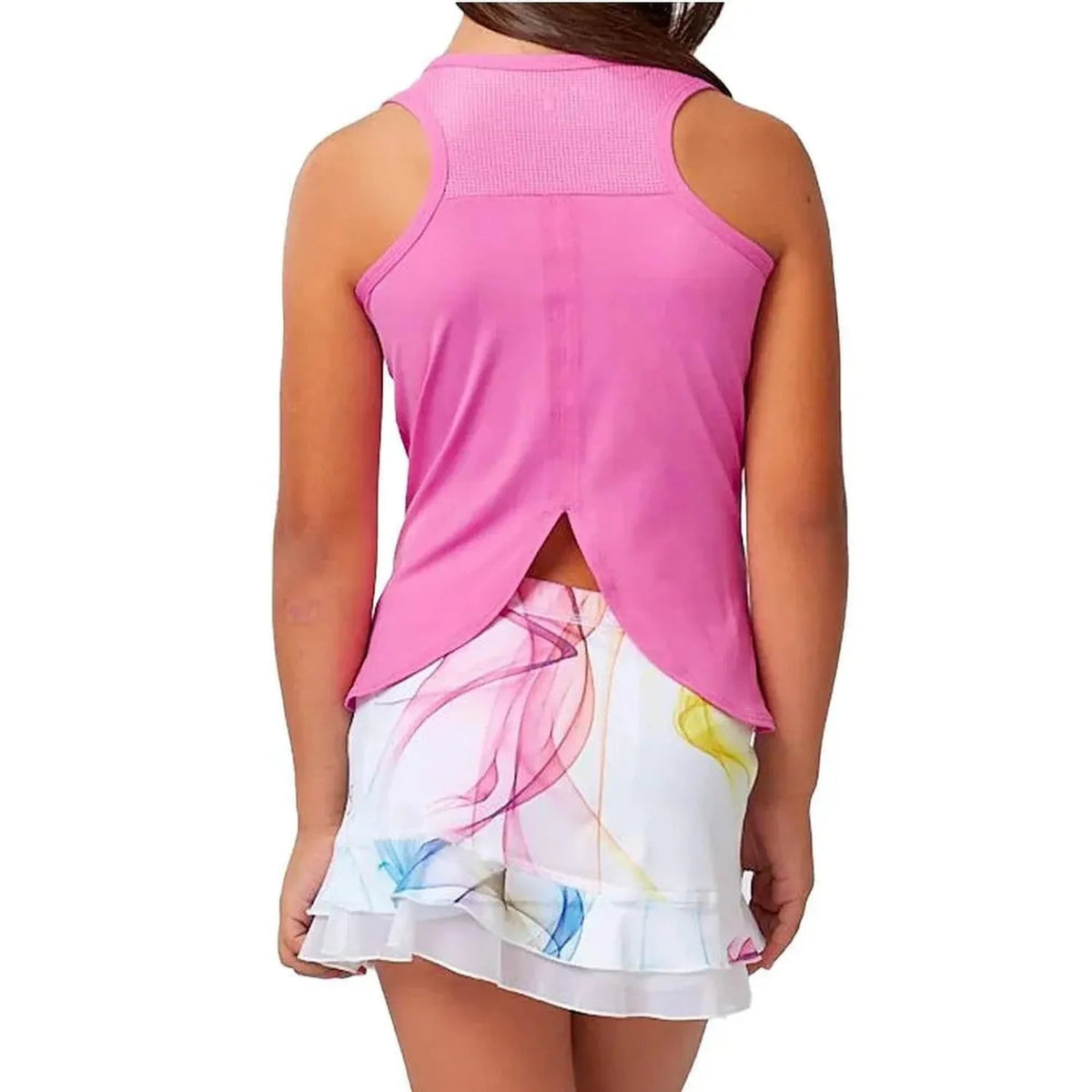 Girl's Racerback Tennis Tank Super Pink - Kings Dr
