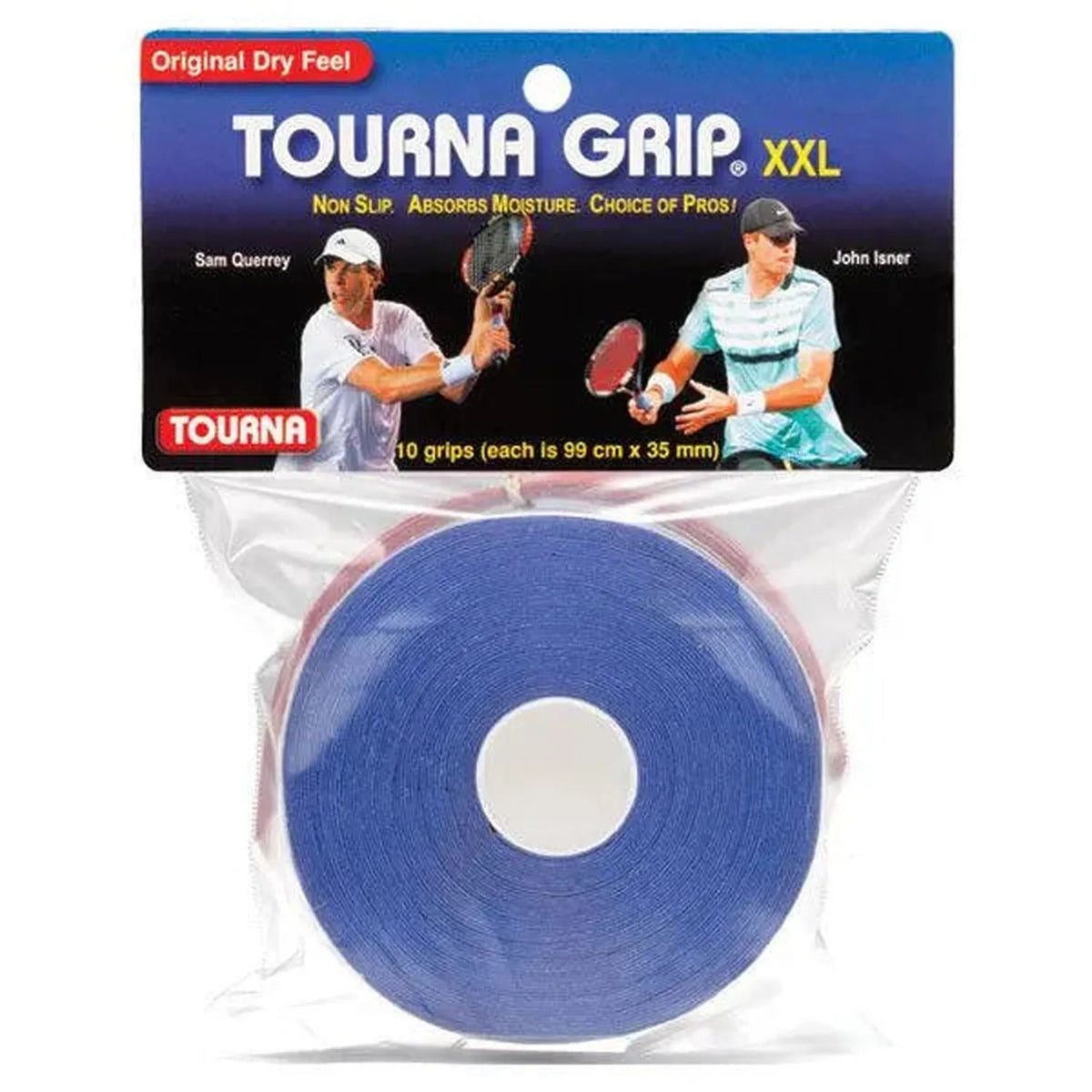 Grip XXL 10 Pack Blue Tennis Overgrip - Kings Dr
