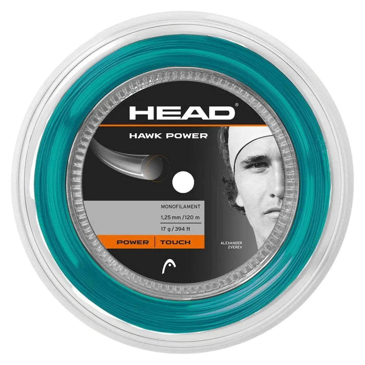 Hawk Power 17G Tennis String Reel Petrol - Kings Dr