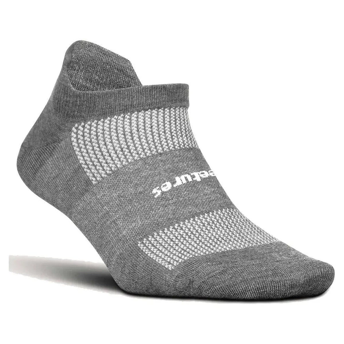 High Performance Max Cushion No Show Tab Socks Grey - Kings Dr