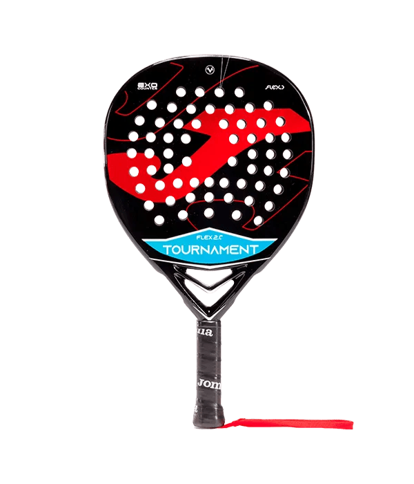 Joma Tournament Flex Negro/Rojo 2025 Padel Racket - Kings Dr