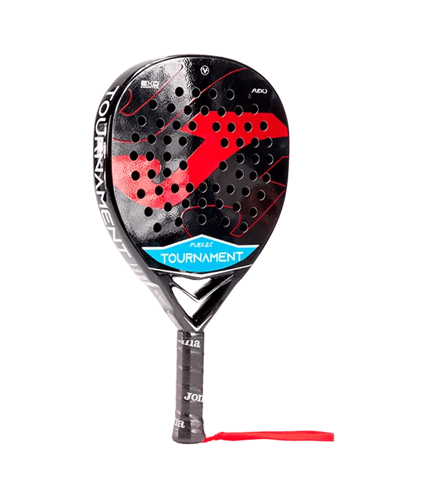 Joma Tournament Flex Negro/Rojo 2025 Padel Racket - Kings Dr