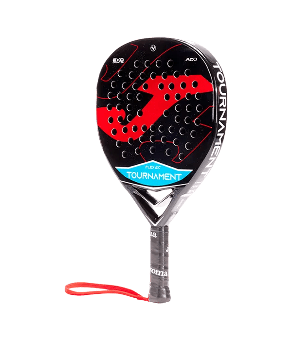 Joma Tournament Flex Negro/Rojo 2025 Padel Racket - Kings Dr