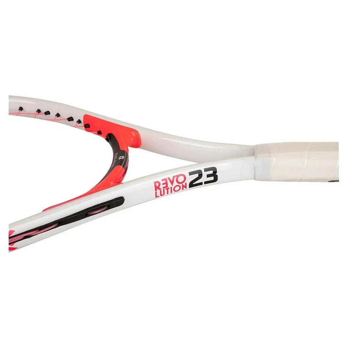 Juniors' Revolution 23 Prestrung Tennis Racquet White and Hot Pink - Kings Dr