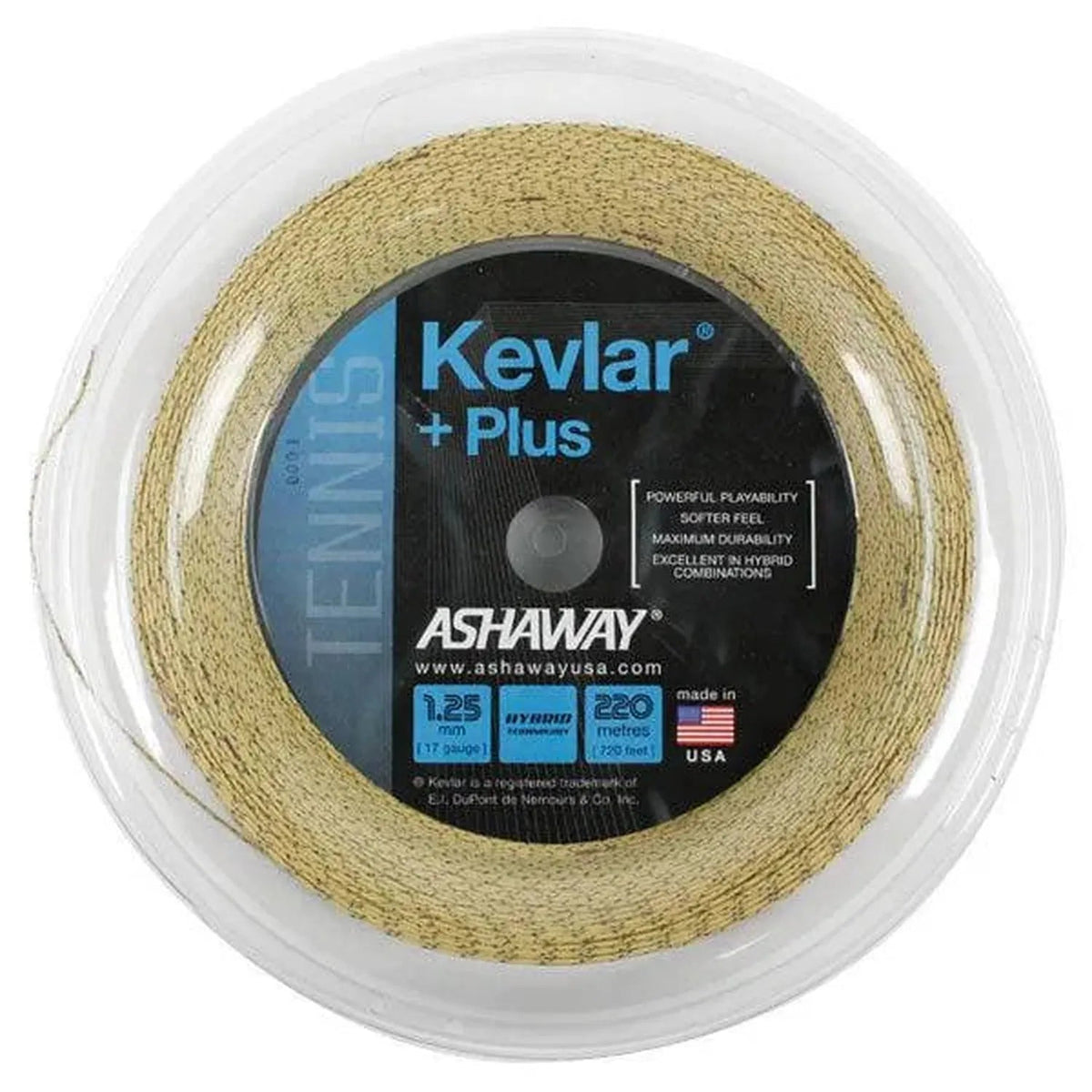 Kevlar Plus 1.25/17G 720 Foot Tennis String Reel - Kings Dr
