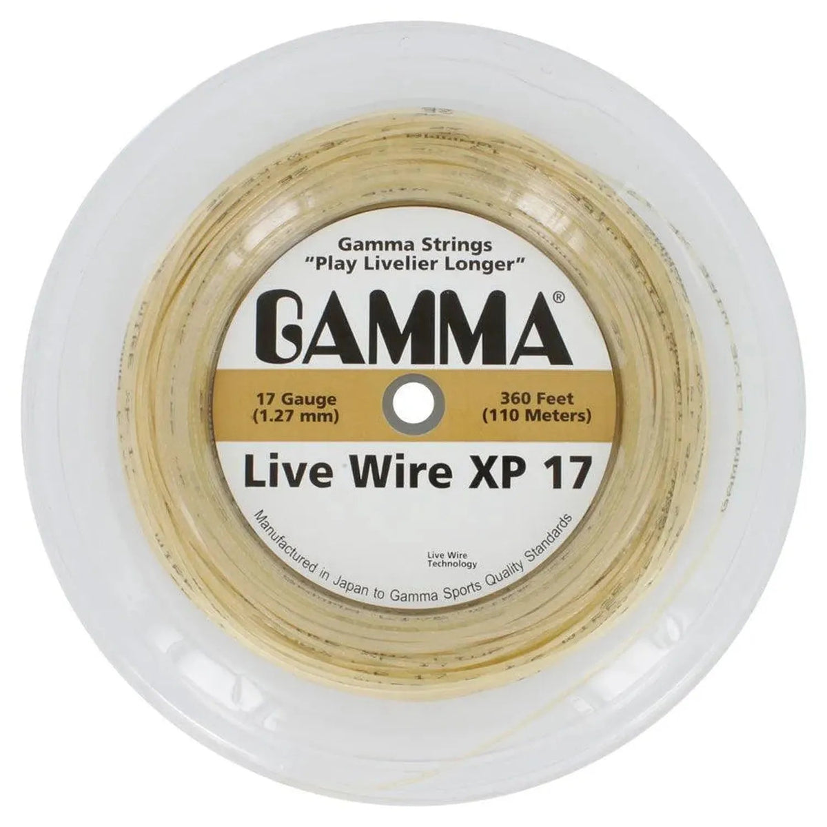 Live Wire XP 17G Tennis String Reel Natural - Kings Dr