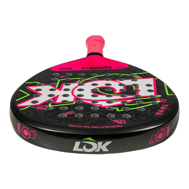 LOK Be Flow Gen 2 Pink/Green 2026 Padel Racket - Kings Dr