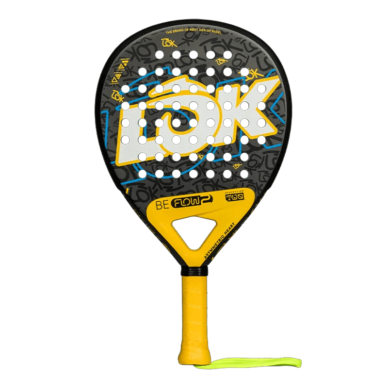 LOK Be Flow Gen 2 Yellow/Blue 2026 Padel Racket - Kings Dr
