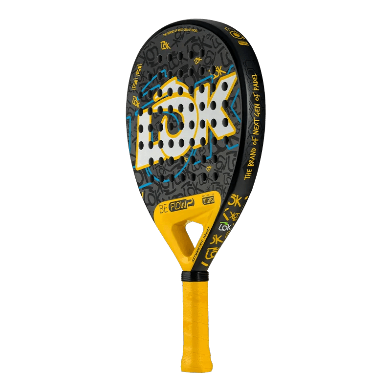 LOK Be Flow Gen 2 Yellow/Blue 2026 Padel Racket - Kings Dr