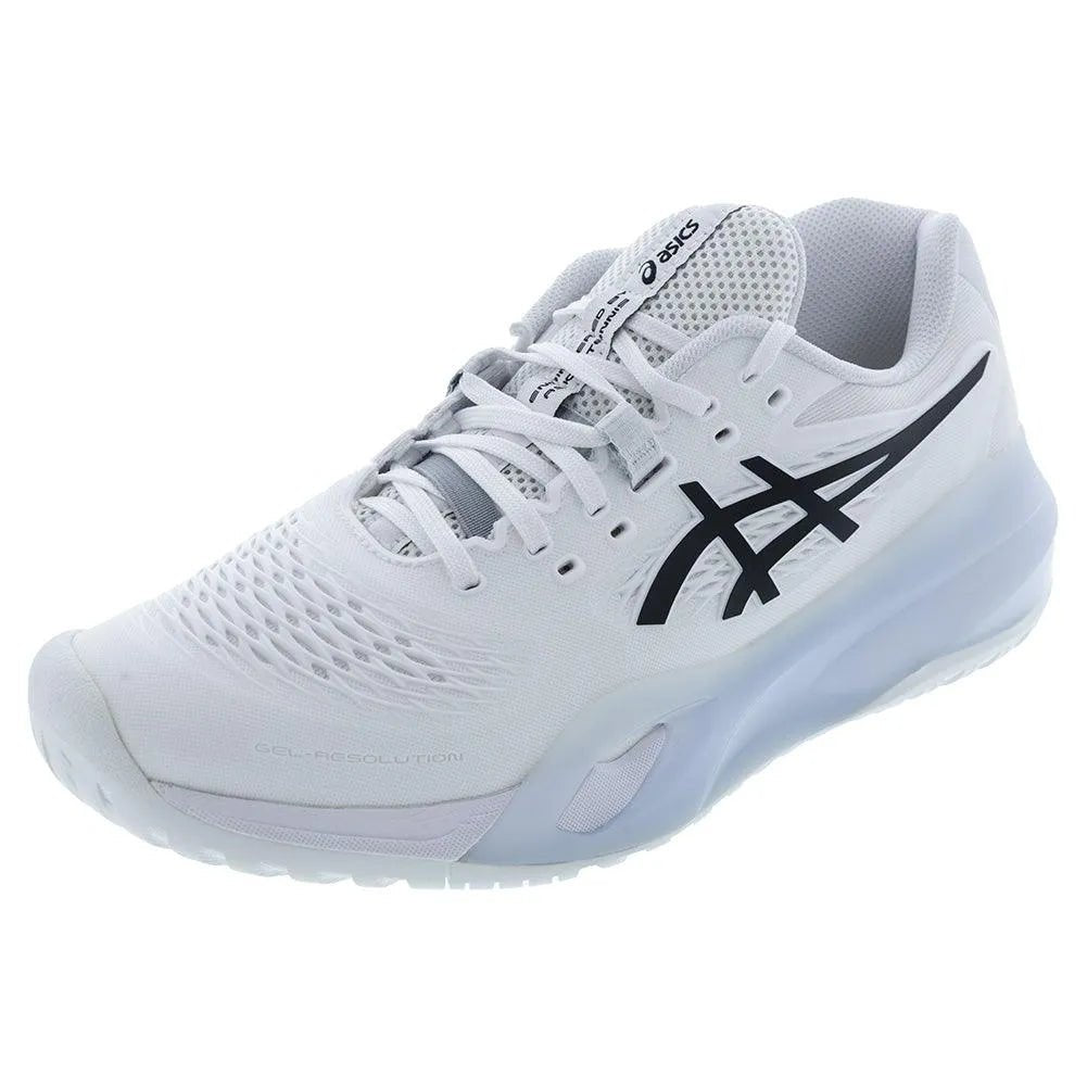 Men's GEL-Resolution X Tennis Shoes White and Black - Kings Dr