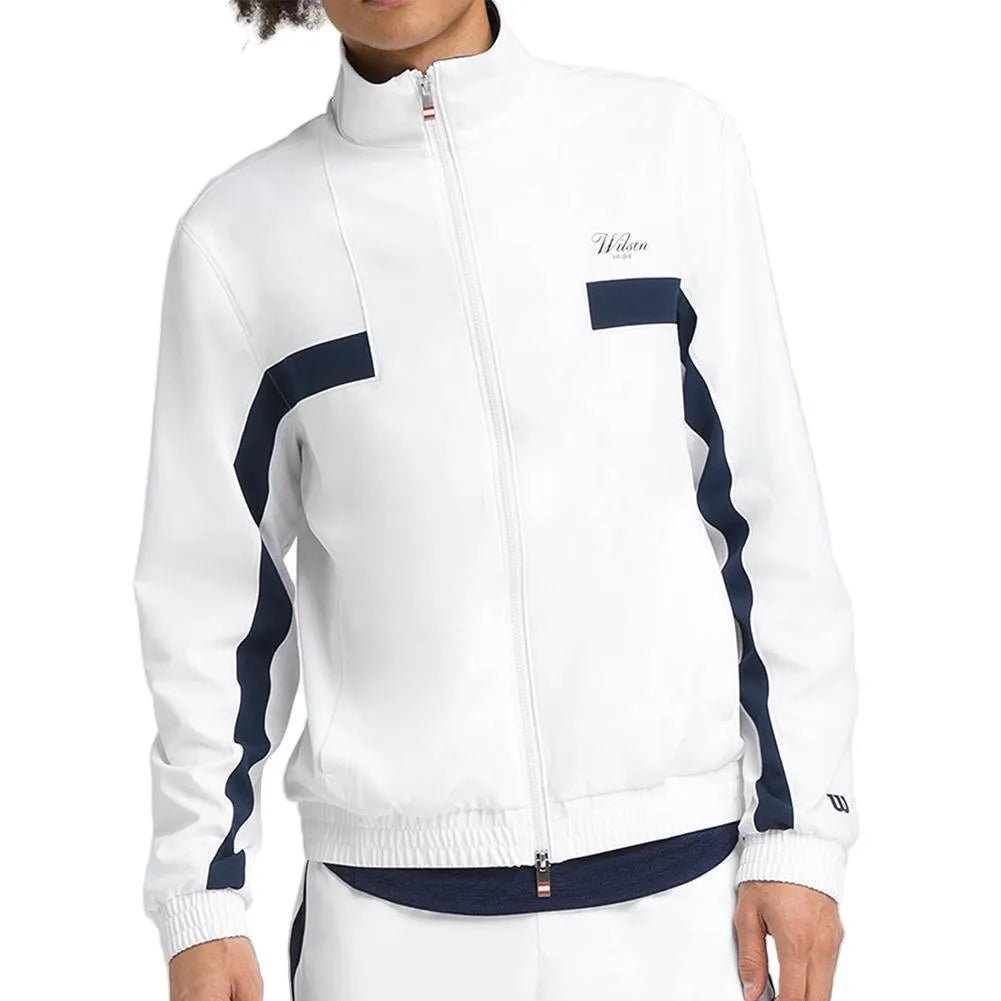 Men's Grand Slam Tennis Jacket Bright White - Kings Dr