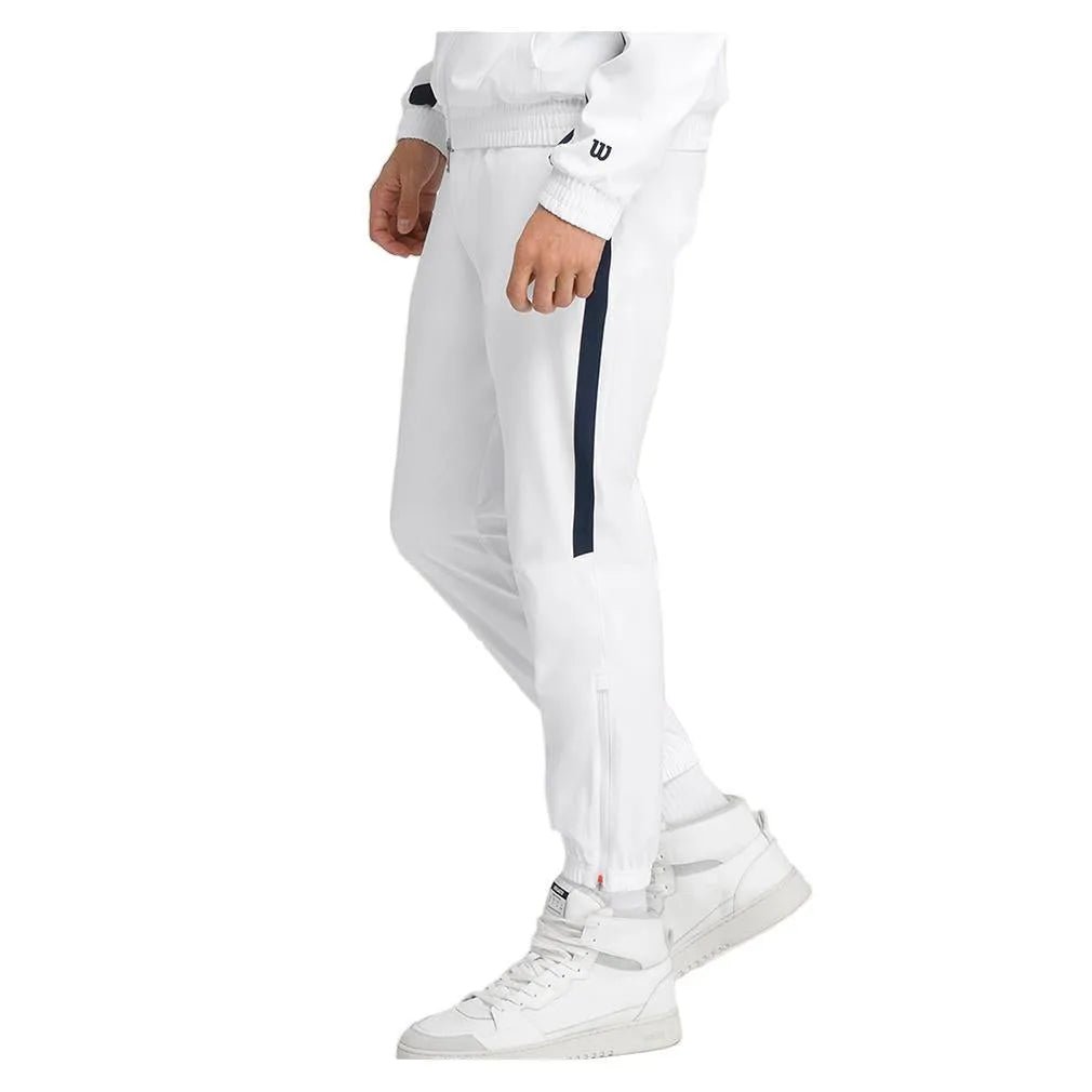 Men's Grand Slam Tennis Jogger Bright White and Classic Navy - Kings Dr