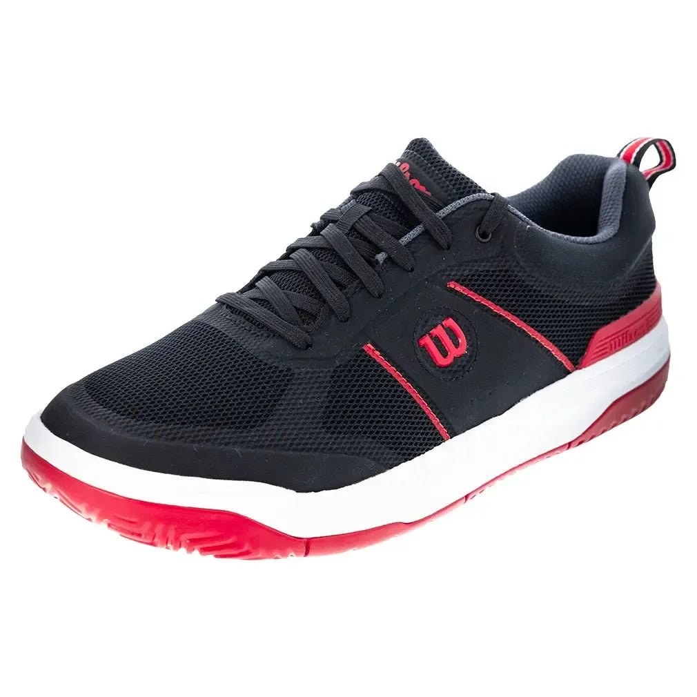Men's Pickle Pro Pickleball Shoes Black and Infrared - Kings Dr