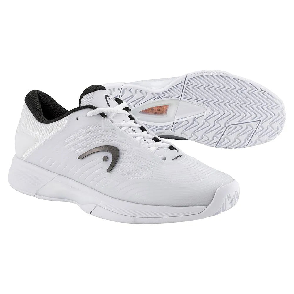 Men's Revolt Pro 4.5 Tennis Shoes White and Black - Kings Dr