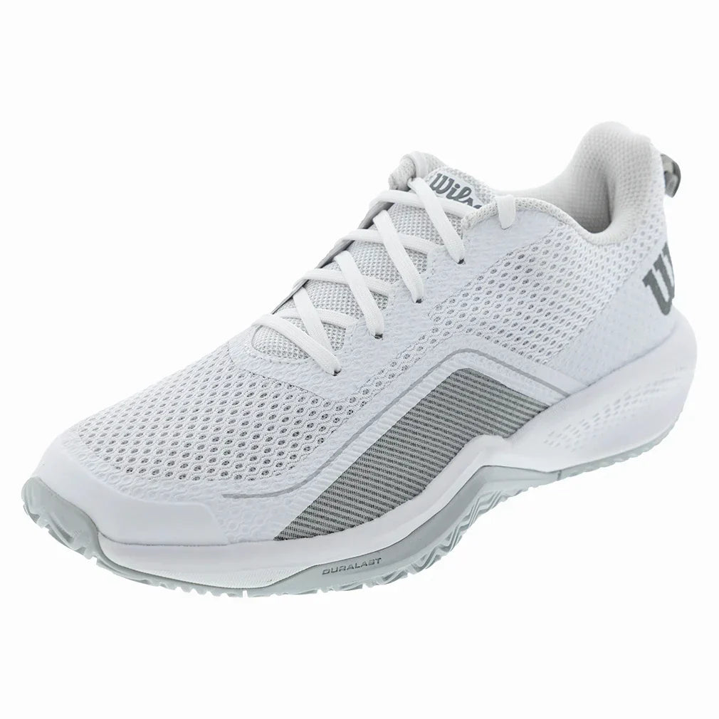 Men's Rush Pro Lite Tennis Shoes White and Pearl Blue - Kings Dr