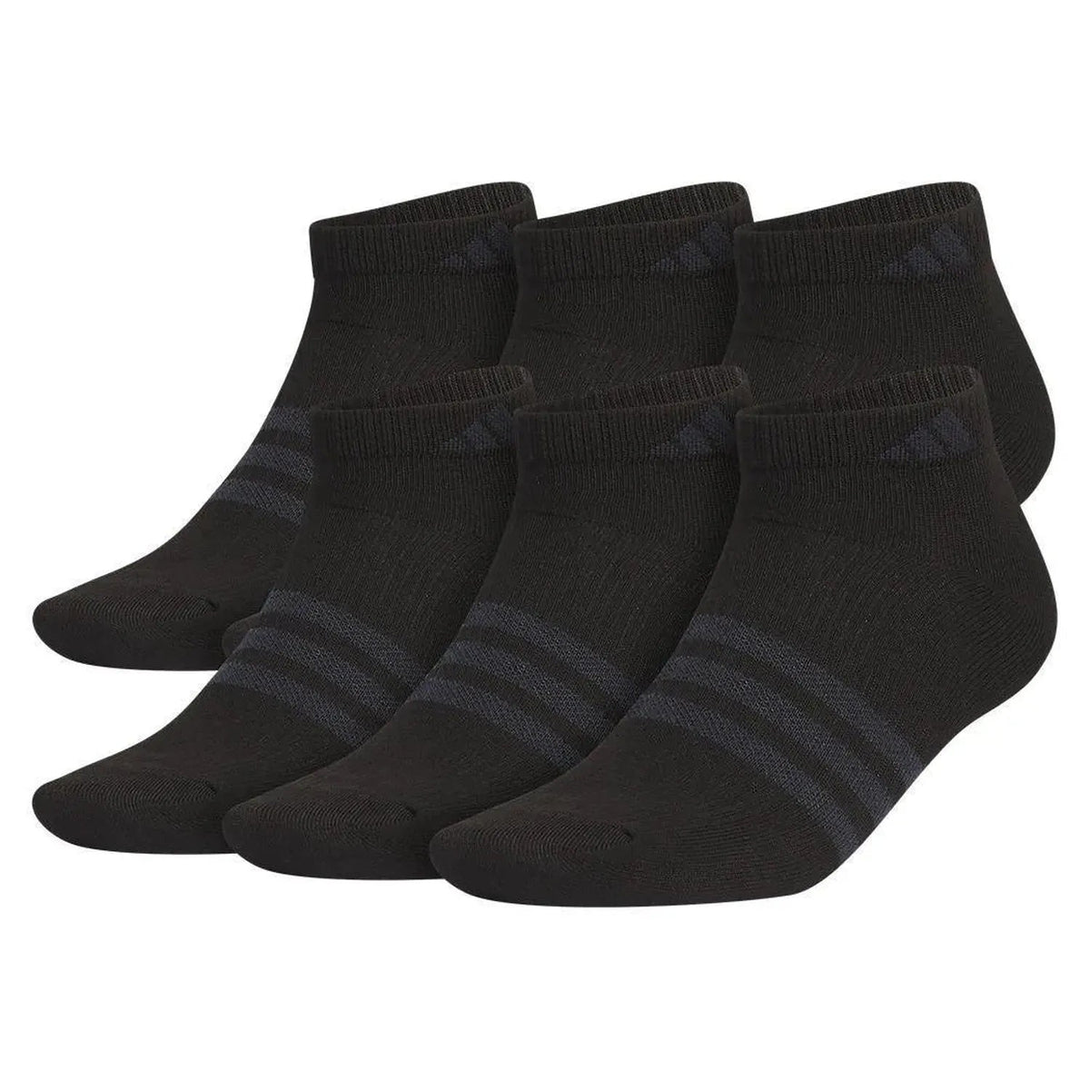 Men's Superlite 3.0 6 Pack Low Cut Tennis Socks Black and Night Grey - Kings Dr