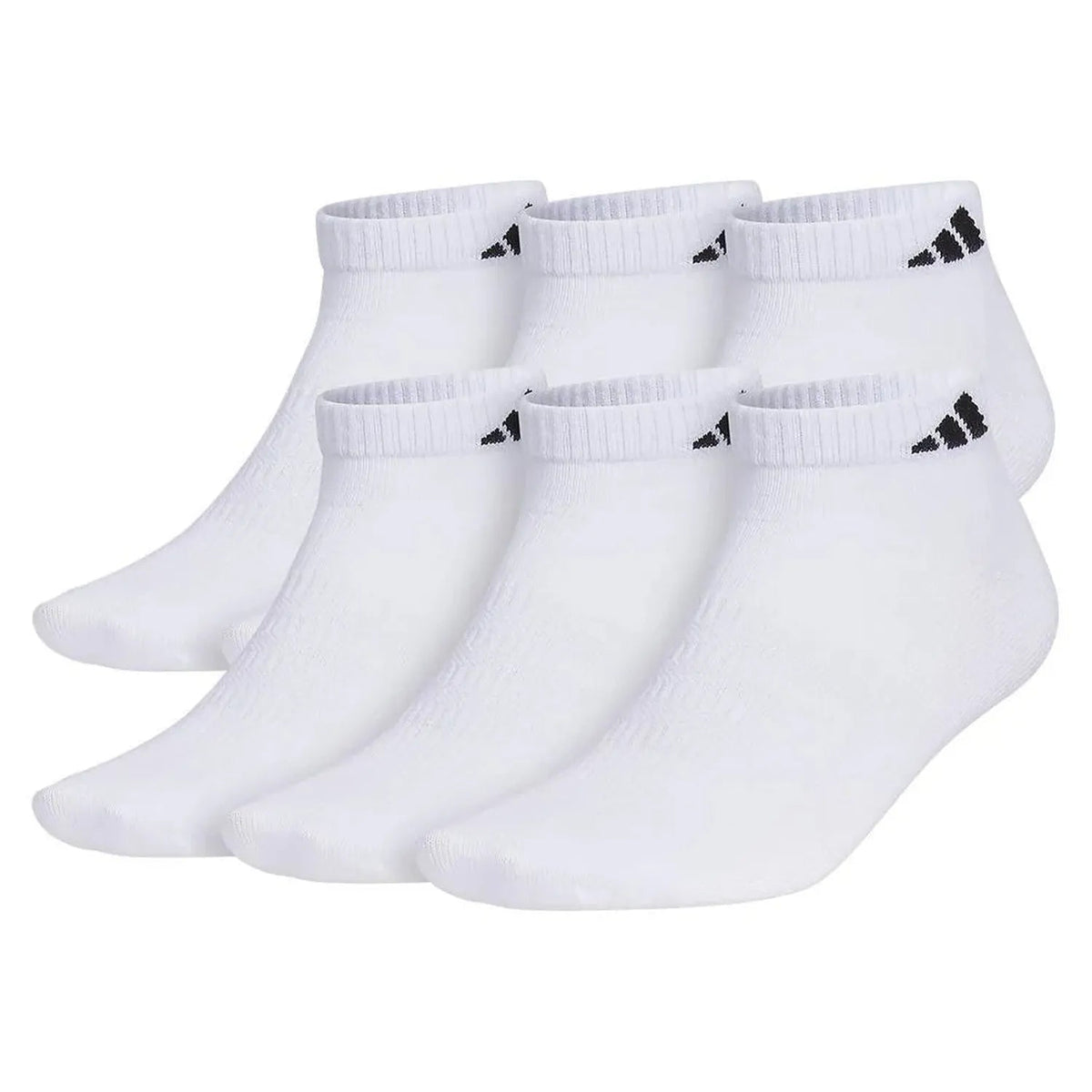 Men's Superlite 3.0 6 Pack Low Cut Tennis Socks White and Black - Kings Dr