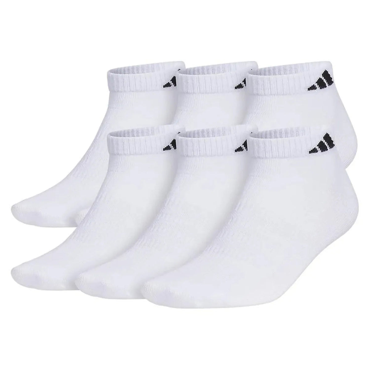 Men's Superlite 3.0 6 Pack Low Cut Tennis Socks White and Black - Kings Dr