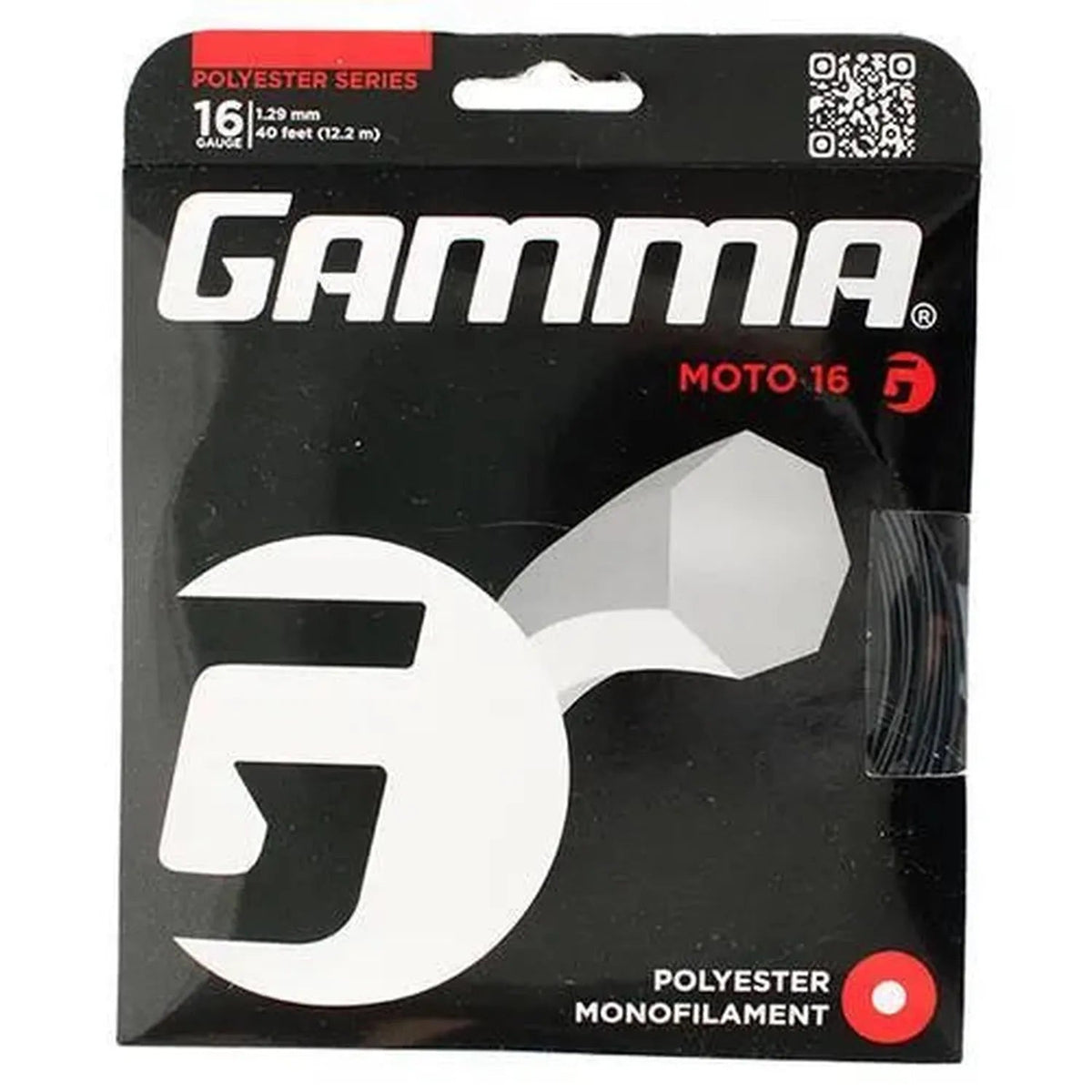 Moto 16G Tennis String Black - Kings Dr