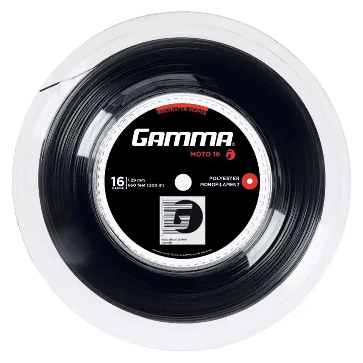 Moto 16G Tennis String Reel Black - Kings Dr